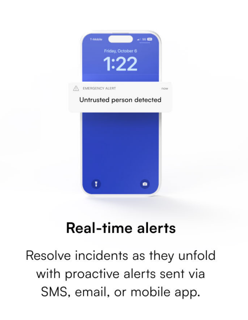 Lumana AI security camera footage and smart search dashboard